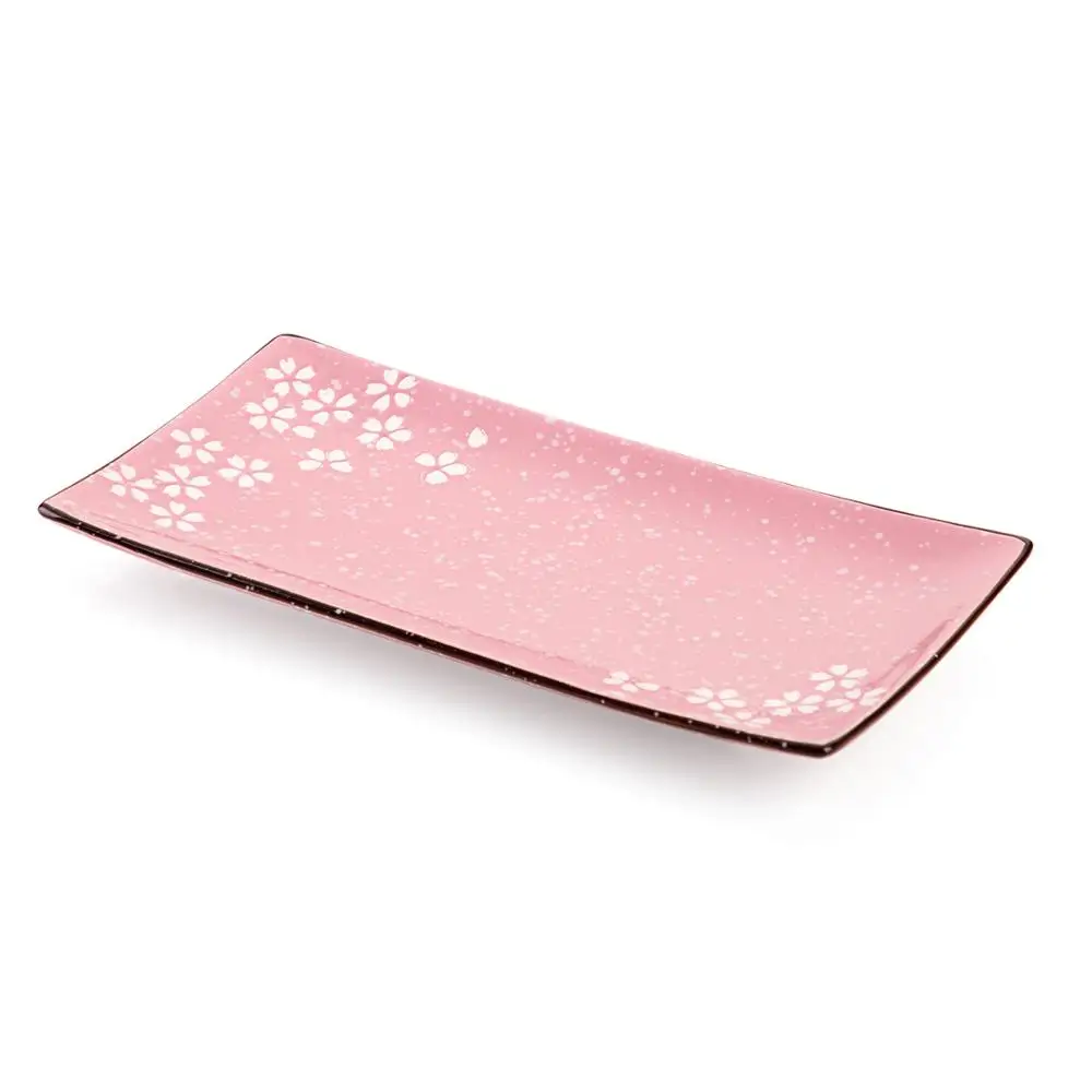 12inch Pink Обеденные тарелки кухонная керамическая тарелка салвер десерты еда блюдо креативные закуски, торт лоток столовый набор ресторанная посуда - Цвет: 12inch Pink