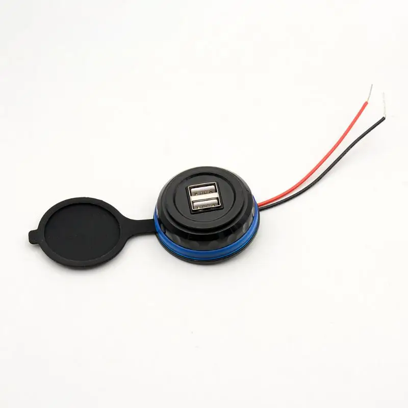 3.1A автомобильное зарядное устройство с двумя usb-разъемами, светодиодный дисплей, водонепроницаемый автомобильный заряд