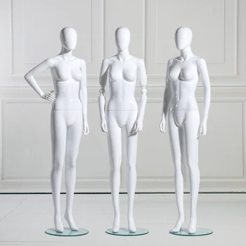 

High Quality White Color Dummy Fiberglass Female Mannequin Bendable Hot Sale