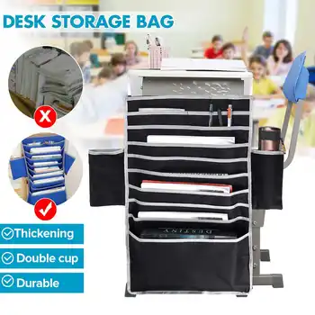 

Multifunctional Book Storage Oxford Cloth Student Learning Hanging Book Bag Desk Organizers Artifact Magazine Holder