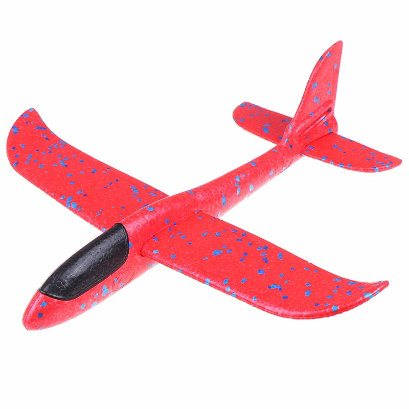 37 см EPP пена ручной бросок самолет Открытый Запуск планер самолет детский подарок игрушка интересные игрушки - Цвет: Красный