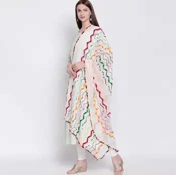 

6 Colors India Nepal Ethnic Styles Woman Saree Spring Summer Scarf Beautiful Comfortable Embroidered Shawl