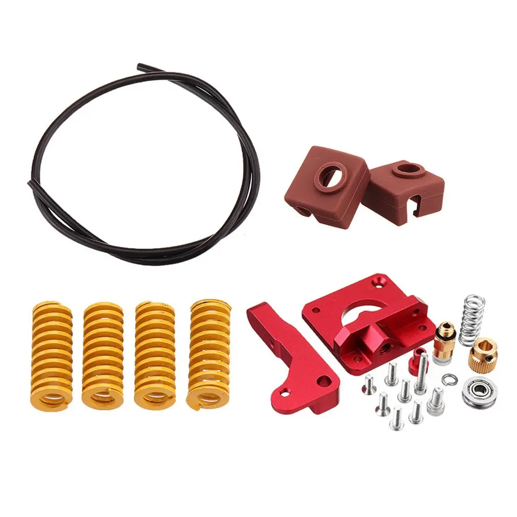 

Long-Distance Remote Metal Extruder+Leveling Spring+PETG Tube+MK10 Silicone Case Kit For Creality CR-10 Ender-3 Printer