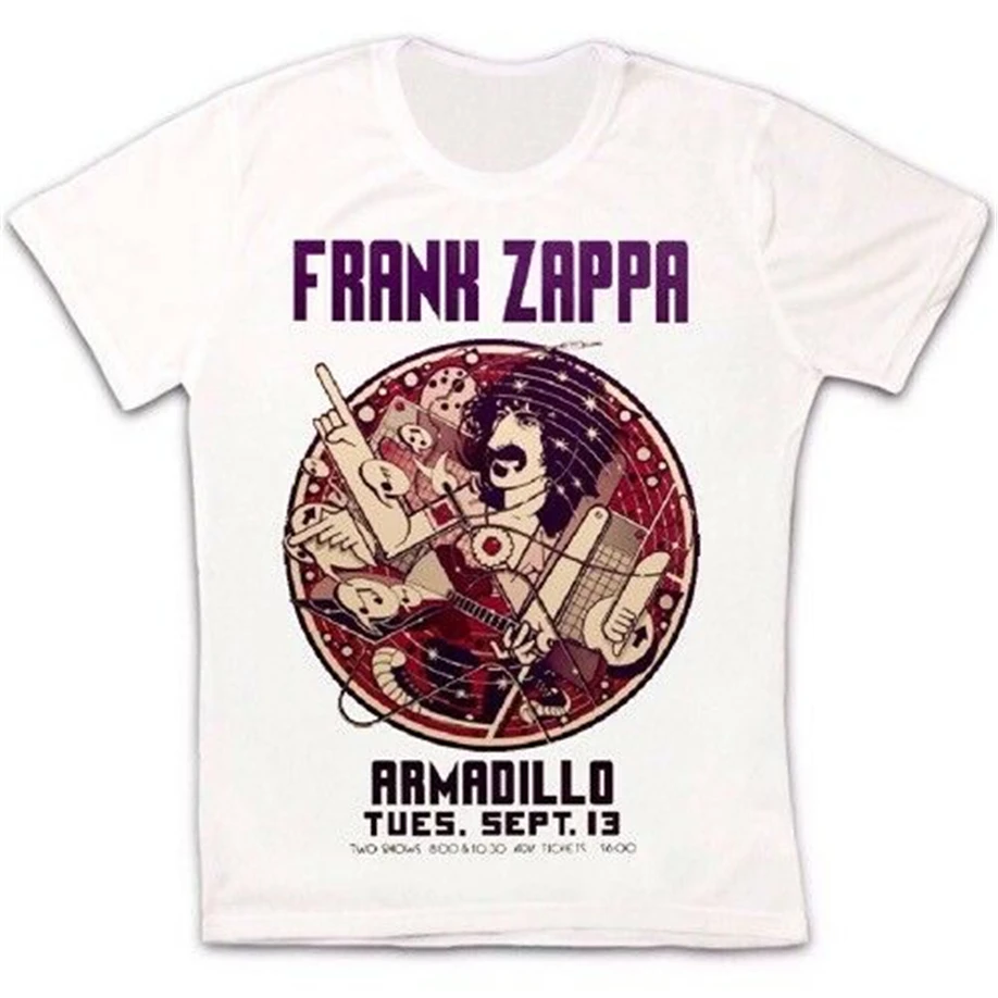 Frank Zappa Armadillo плакат Остин Техасский ночной клуб ретро унисекс футболка 88 Взрослых