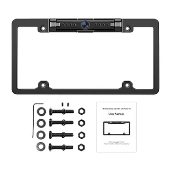 

170 Degree Car License Plate Backup Camera WiFi Wireless Rear View Cam for Android IOS