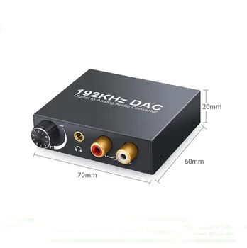 

Digital To Analog Audio Converter DAC Optical Coaxial Toslink SPDIF To Analog RCA 3.5mm Jack Adapter With Volume Control