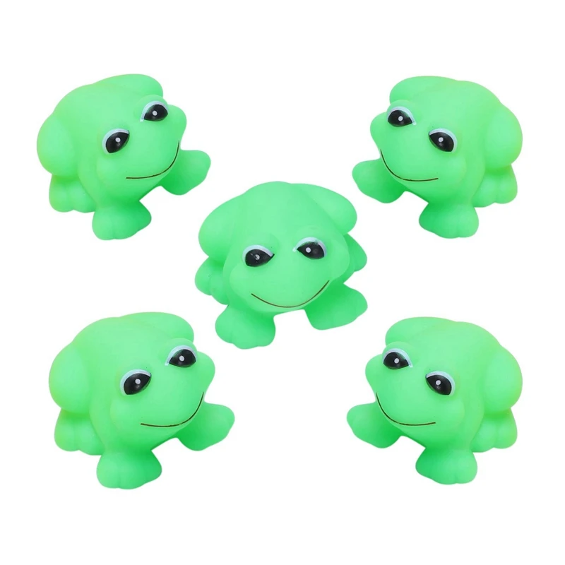 Горячий-1 Набор лягушек и Уток 5 шт+ 5 шт Детские Игрушки для ванны