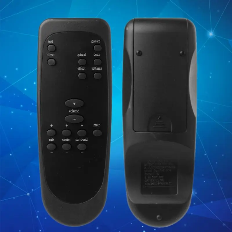 Black Black Plastic Remote Control Controller Replacement for Logitech Z5500 Z-5500 Z5450 Z-5450 Z680 Z-680 Computer System