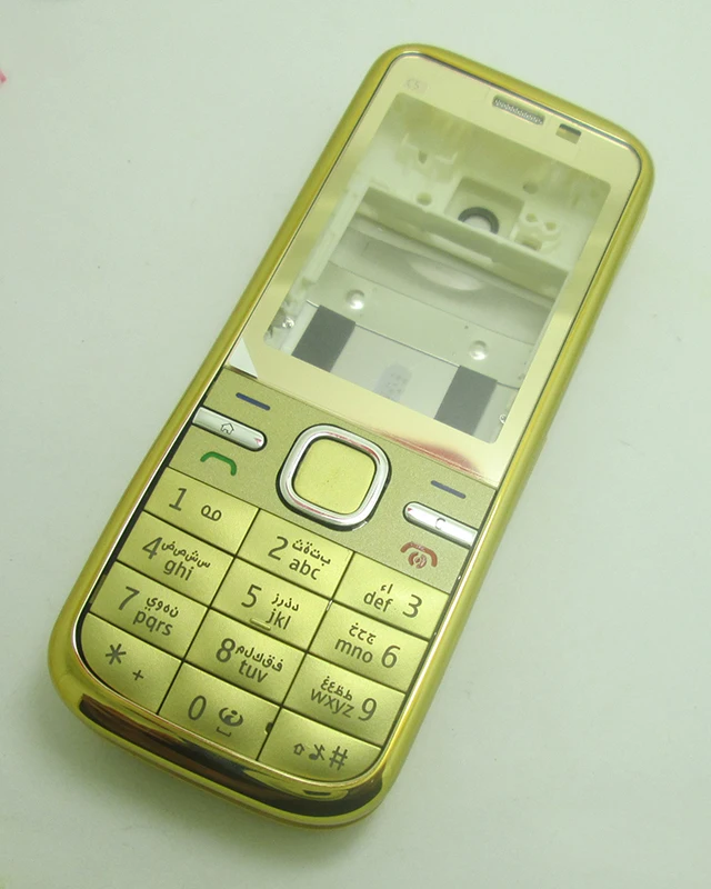 Чехол для Nokia C5 золотой белый серый корпус крышка батареи дверь клавиатура замена