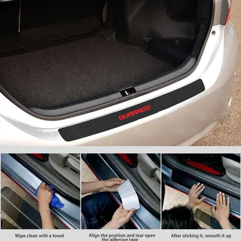

Durable Car Rear Trunk Plate Guard Sticker Door Sill Plate Protector Car Styling Auto Accessories For Dodge Durango