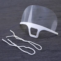 5pcs-10pcs-40pcs/Set Transparent Masks Permanent Anti Fog Catering Food Hotel Plastic Kitchen Restaurant Masks Chef's special 2