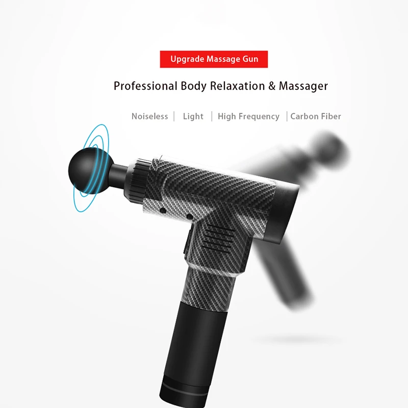 Massage Gun Deep Muscle Relaxation EMS Massager Gun Goyar Yoga Fitness Aid Massage Impact Gun Electric Stimulator Free Shipping