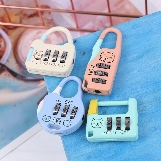 Plastic Resettable 3 Digit Combination Security Luggage Suitcase Lock