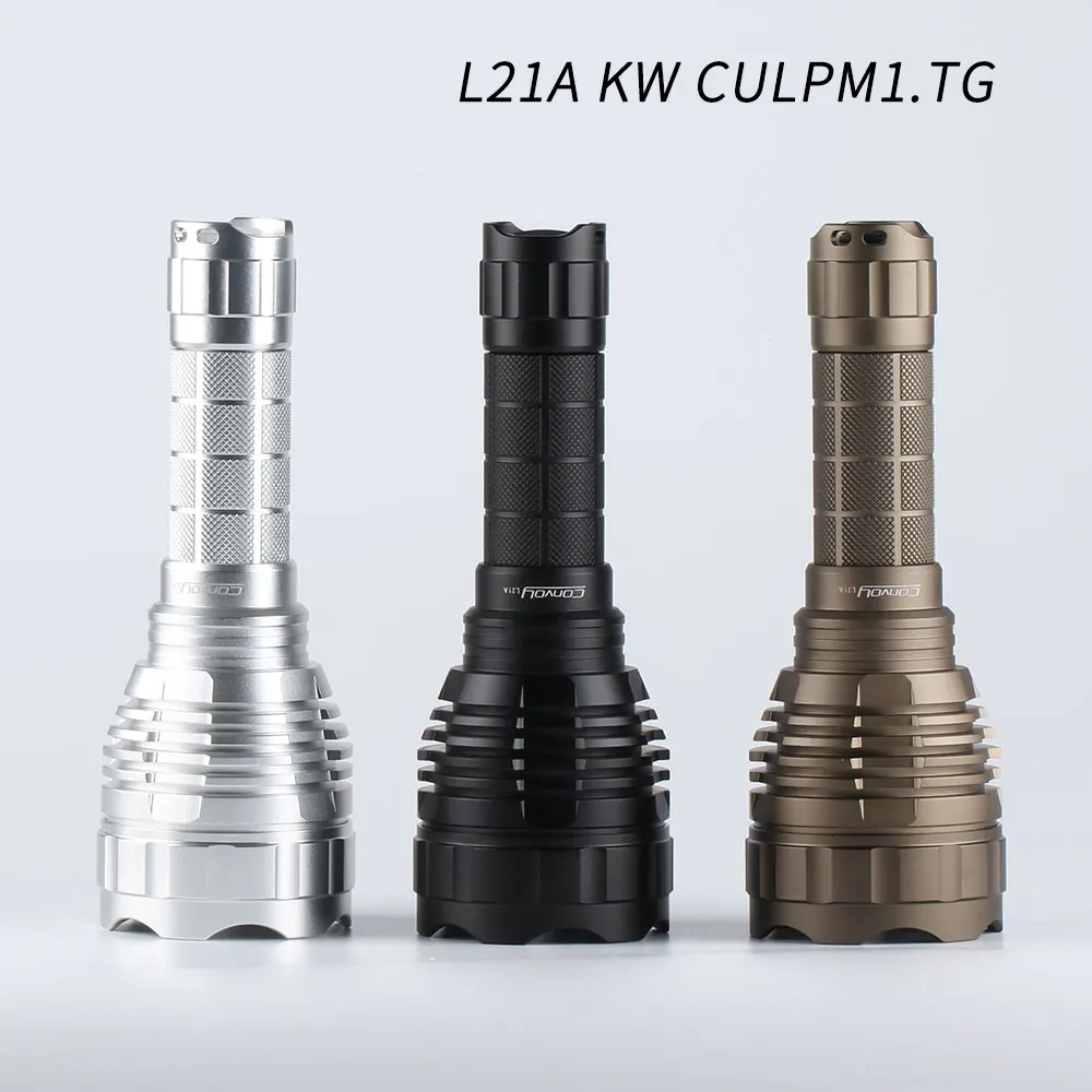 Convoy L21A with KW CULPM1.TG 8A driver ,1190 meters range, 21700 flashlight, torch,