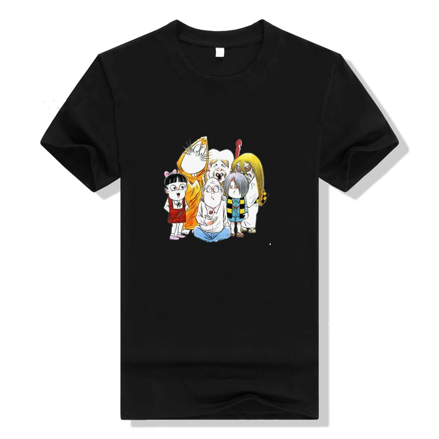 Аниме GeGeGe no Kitaro футболка Косплей Женская хлопковая Футболка с принтом короткий рукав летний обычный Тройник топы женские футболки