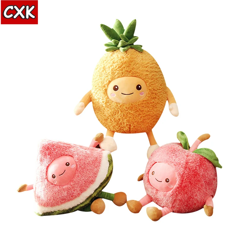 1 шт. Kawaii игрушка арбуз вишневые фрукты ананаса еда плюшевые милые игрушки мягкие