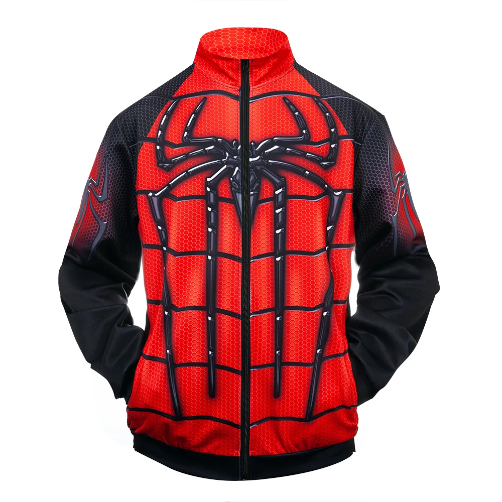 The 4 Endgame Quantum Realm Spiderman Cosplay Costume Quality Hoodies Unisex Zipper End Game Sweatshirt Jacket - Цвет: picture color