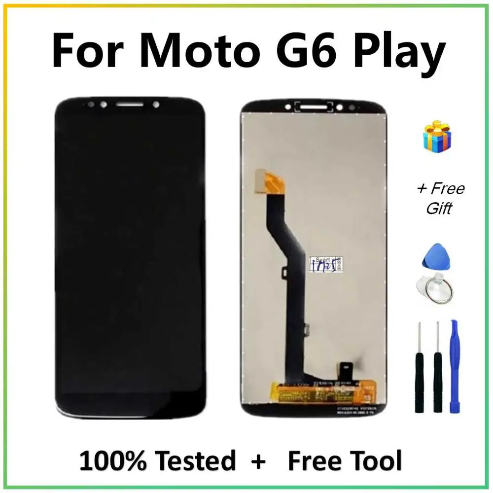 Skup Dla Motorola G6 Play wyświetlacz LCD z montaż digitizera ekranu dotykowego + narzędzia do naprawy dla Moto G6Play XT1922 5.7 Cal ekran LCD