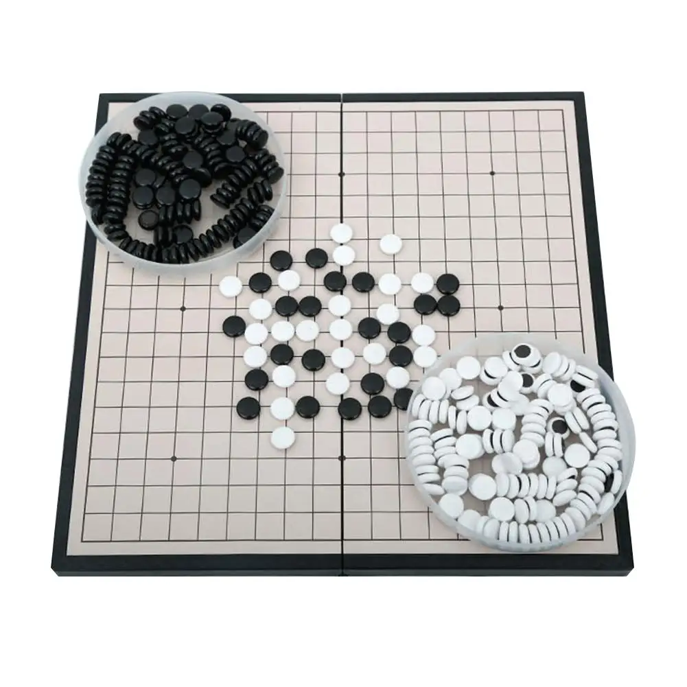 Китайская старая настольная игра Weiqi шашки складной стол Магнитный Шахматный набор Магнитная шахматная игра игрушка Подарки пластиковая игра Yernea