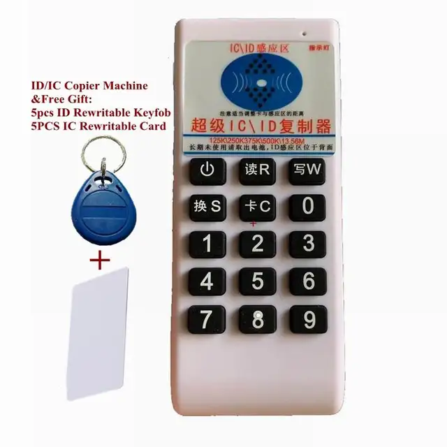 $15.67 IoT Devices IC/ID Card Reader Write for 125Khz / 13.56MHZ RFID Tags Cards Copier Duplicator Compatible 5200 T5577 UID &5tag Card