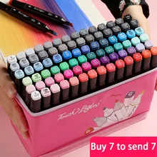 Bgln маркер, набор для студентов, начинающих, ручная роспись, аниме, 36 цветов, 48 цветов, набор, двойная головка, маслянистая, натуральная маркер, товары для рукоделия