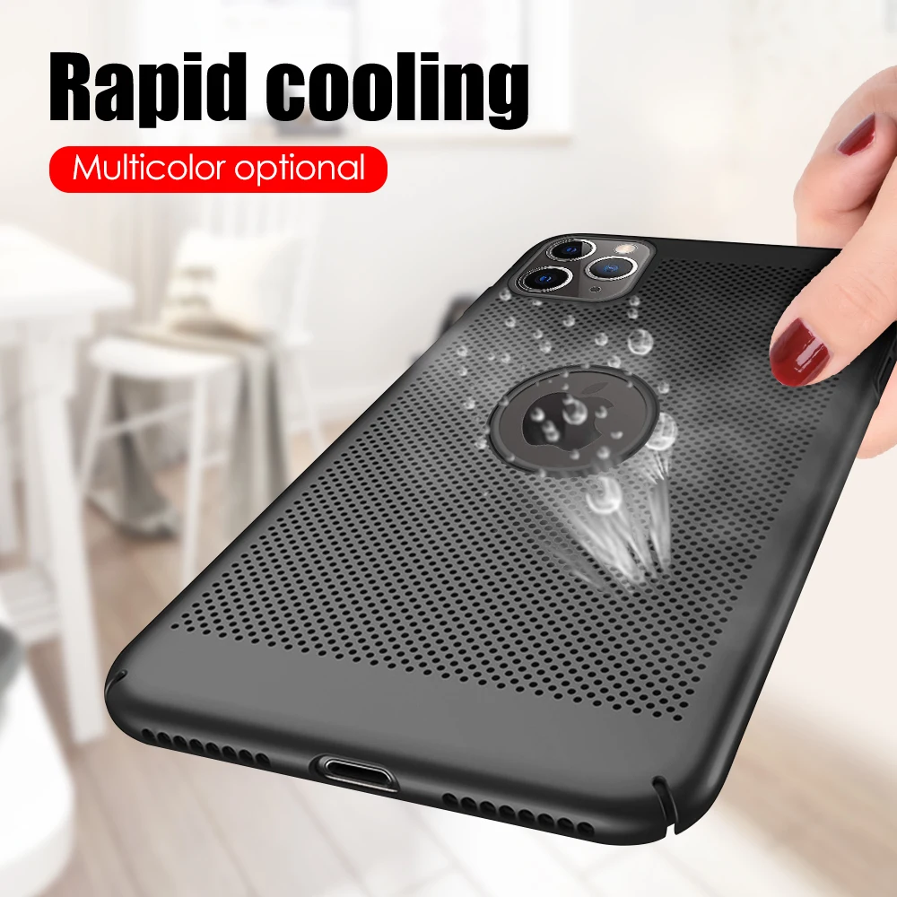 Heat Dissipation Phone Case For iPhone 11 Pro Max X8 7 6 6s Plus XS XR Cover Hard PC MAX X |