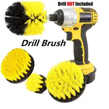 4 шт. электрическая щетка насадка в виде щетки Чистая для ванных поверхностей Ванна плитка для ванной Затирка электрическая дрель жесткий Очищающий Инструмент