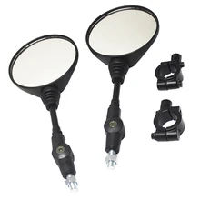 Боковые зеркала заднего вида на руль мотоцикла с монтажным держателем для бара 22 мм