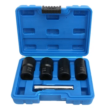 

5Pcs/Set Car Spiral Tire Screw Anti-Tooth Extractor Sleeve Nut Removal Tool for Automobiles Truck Wrench Remover Tools D4