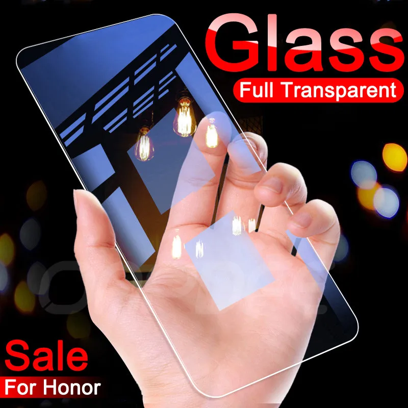 

9H Tempered Glass on the For Huawei Honor 9X 8X 20 8A 8C 20i 10i 9i V20 V10 V9 Play Screen Protector Protective Glass Film Case