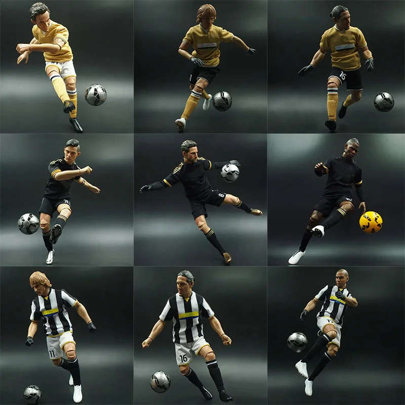 High Quality Soccer Club Action Figures 1/6 Scale Collectible Football Star Doll 30cm High Model