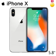 Apple iPhone X класс A 3 ГБ ОЗУ 64 Гб/256 Гб ПЗУ 5," iOS Hexa core 12,0 МП Двойная Задняя камера разблокированный 4G LTE мобильный телефон