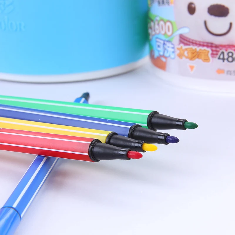 Набор акварельных ручек True color S2600 48 цветов моющаяся для начинающих кисть ручного