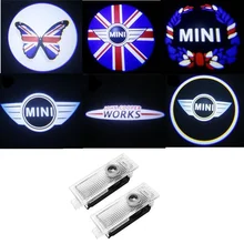 Для Mini Cooper One S JCW R52 R55 R56 R58 R59 R60 F55 F56 F60 земляк, автомобильный светильник с логотипом, светодиодный проектор, автомобильные аксессуары