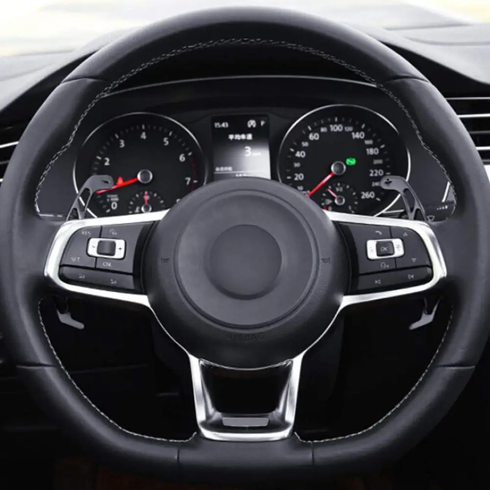1 Pair Auto Car Steering Wheel Shift Paddle Shift Extended For GOLF GTI R GTD GTE MK7 7 POLO GTI Scirocco- Accessories