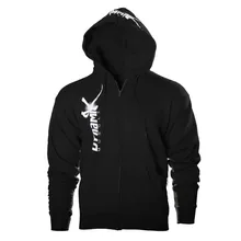 Тонкая черная толстовка для фитнеса с большим карманом, худи для бодибилдинга для мужчин, Спортивная Толстовка для мужчин на молнии, Длинная толстовка с длинным рукавом