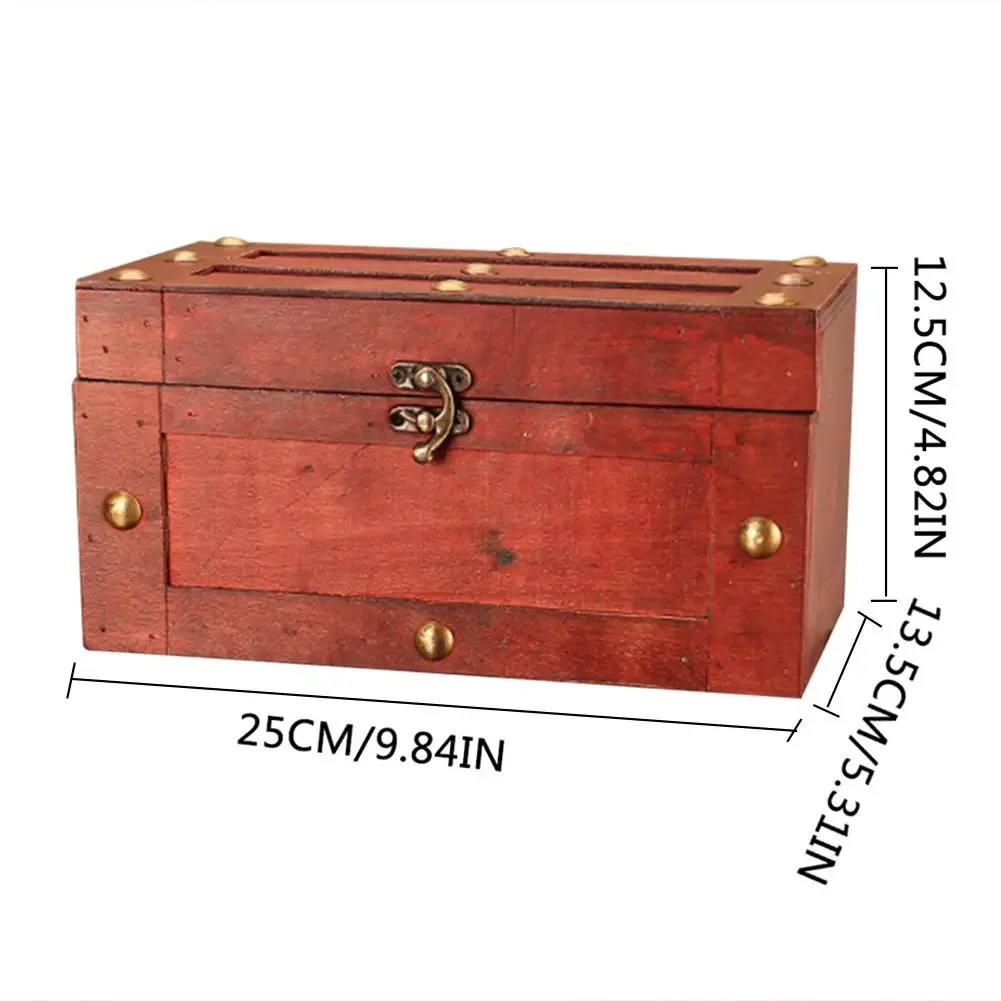 Винтажная деревянная коробка для хранения два размера ювелирных изделий и других мелких предметов креативная коробка для хранения деревянный контейнер для хранения