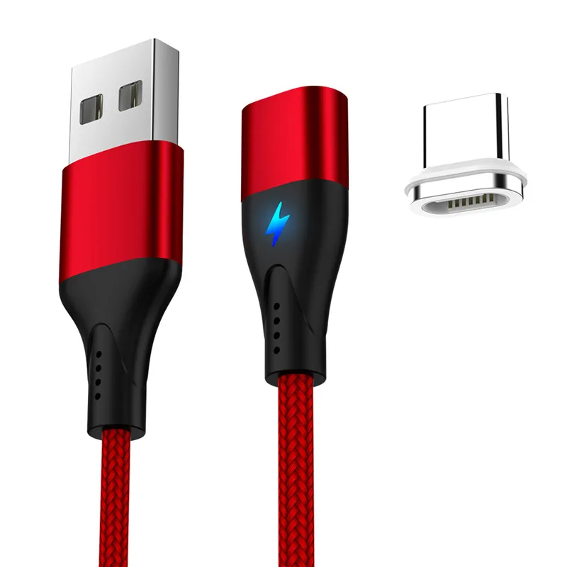 Магнитный кабель USB type-C для huawei p30 pro samsung a50 a70 3A mi cro usb шнур для быстрой зарядки и передачи данных для Red mi note 8 mi 9 9t