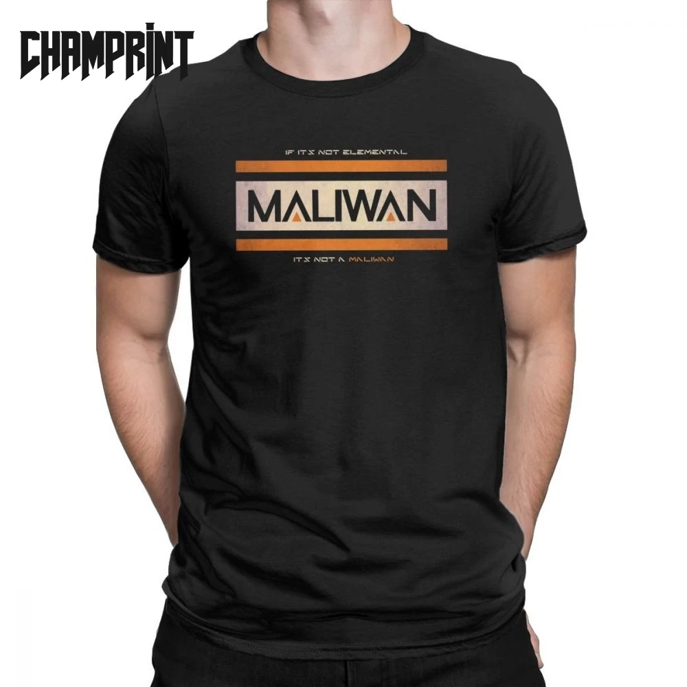 

If It's Not Elemental It's Not A Maliwan T-Shirt for Men Pure Cotton T Shirt Team Games Short Sleeve Tee Shirt Plus Size Tops