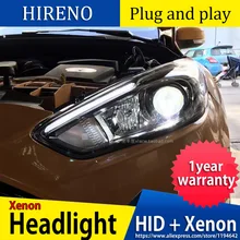 Автомобильный Стильный чехол на головную лампу для Ford Focus ST светодиодный головной светильник s DRL Дневной ходовой светильник Биксеноновые HID аксессуары