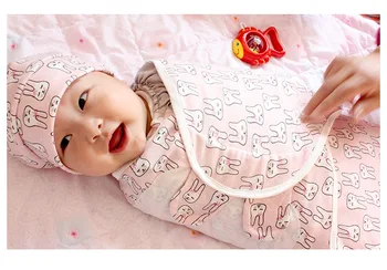 

newborn baby swaddle wrap parisarc 100% cotton soft infant newborn baby products Blanket & Swaddling Wrap Blanket Sleepsack