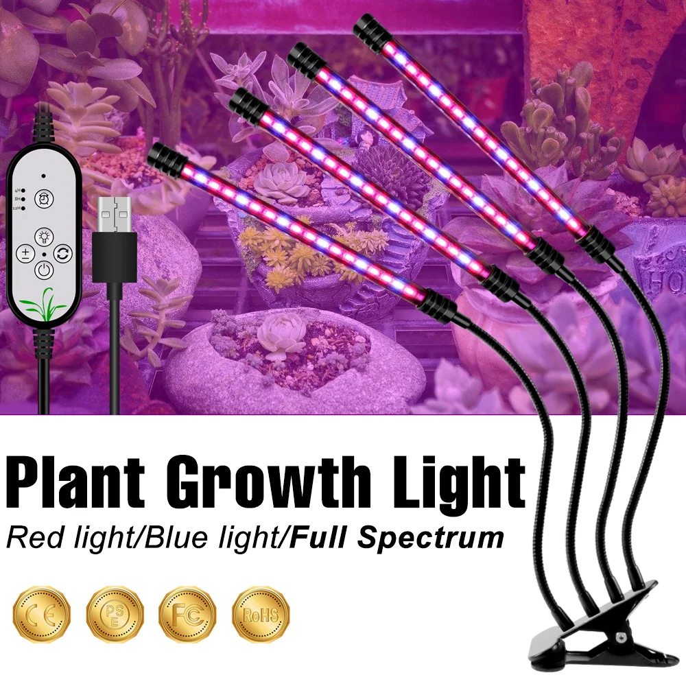 LED Full Spectrum Phytolamps UV Plants Grow Light Bulb Dimmable  LED Hydroponics Phyto Growth Lamp For Greenhouse Flower Seeds