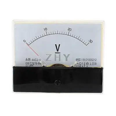 Точный прямоугольник циферблат Вольтметр напряжения 44C2-V DC 0-30V