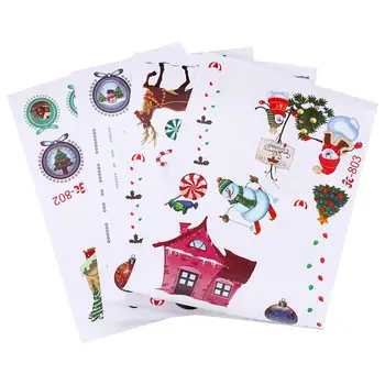 

2 Sheets Christmas Elements Shopwindow Sticker Window Sticker Decals (Colorful)