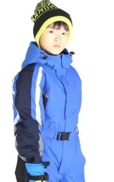 Детский комбинезон; Комплект для всей семьи; лыжная куртка для сноуборда для мальчиков и девочек; Водонепроницаемая зимняя верхняя одежда; зимний комбинезон для мальчиков - Цвет: 4