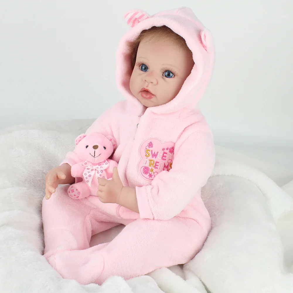 NPKDOLL bebe reborn, силиконовая кукла, игрушки, 22 дюйма, ткань, тело, Новорожденные, младенцы, живой Реборн, детские куклы, подарок