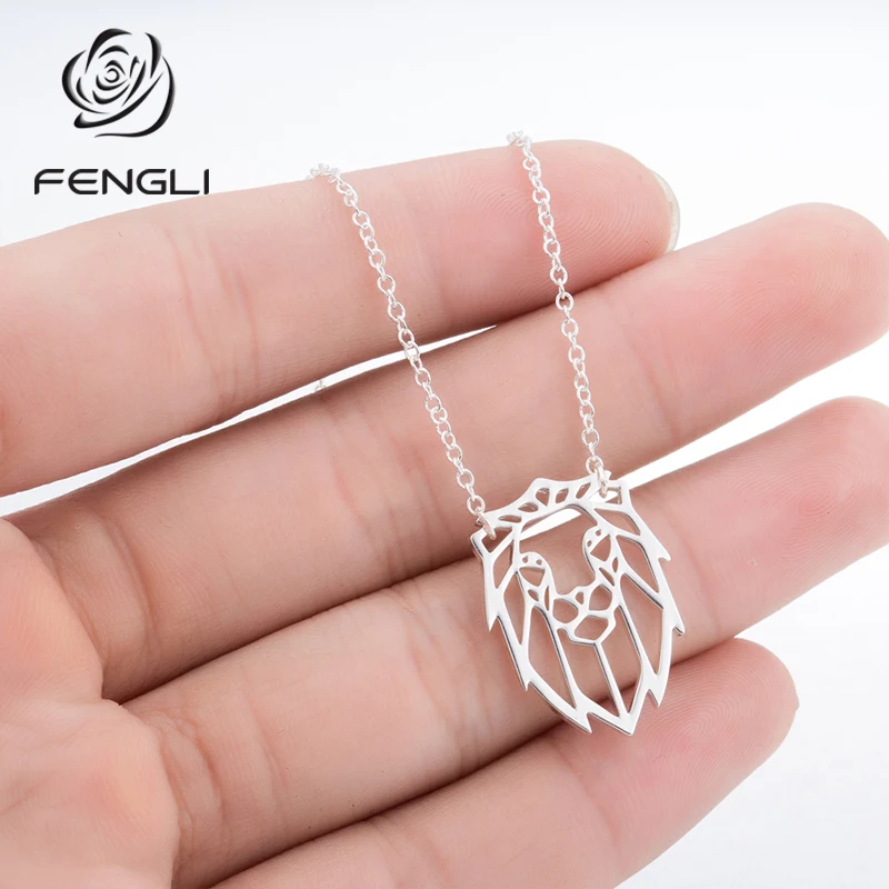 FENGLI панк лев ожерелье Мода каждый день Микки Кошка Животное мышь цепь чокер