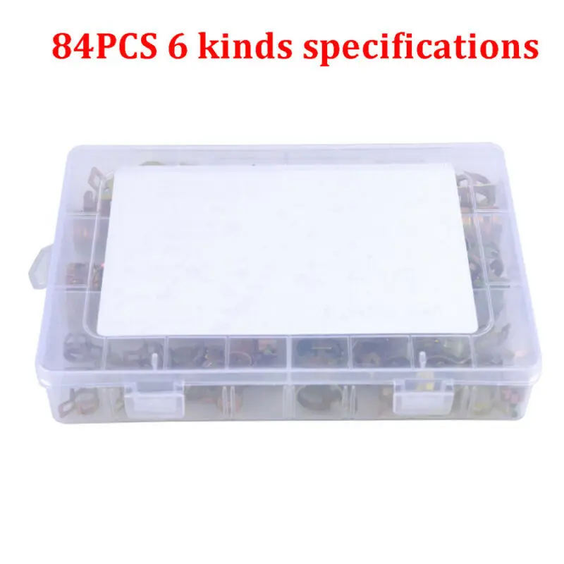 Держатель Автомобильный хомут для шланга 84 шт. удерживающий 65 мн пружинная стальная водопроводная труба