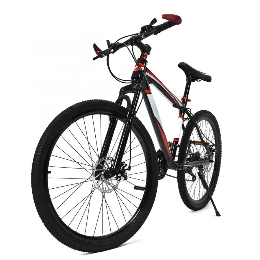 26inch 21 Speed Mountain Bike Bicycle Dual Disc Brake Dual Shockproof Frame Mountain Bike Adults Teenagers Bicycle Bike on AliExpress