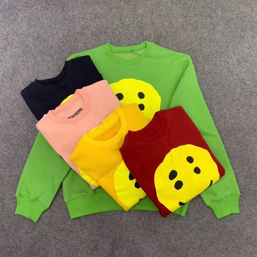 

Kanye West CPFM.XYZ W.W.C.D. ASAP Rocky Smiley Face Hoodies Men Women O-Neck High Quality Cotton Fashion Sweatshirts